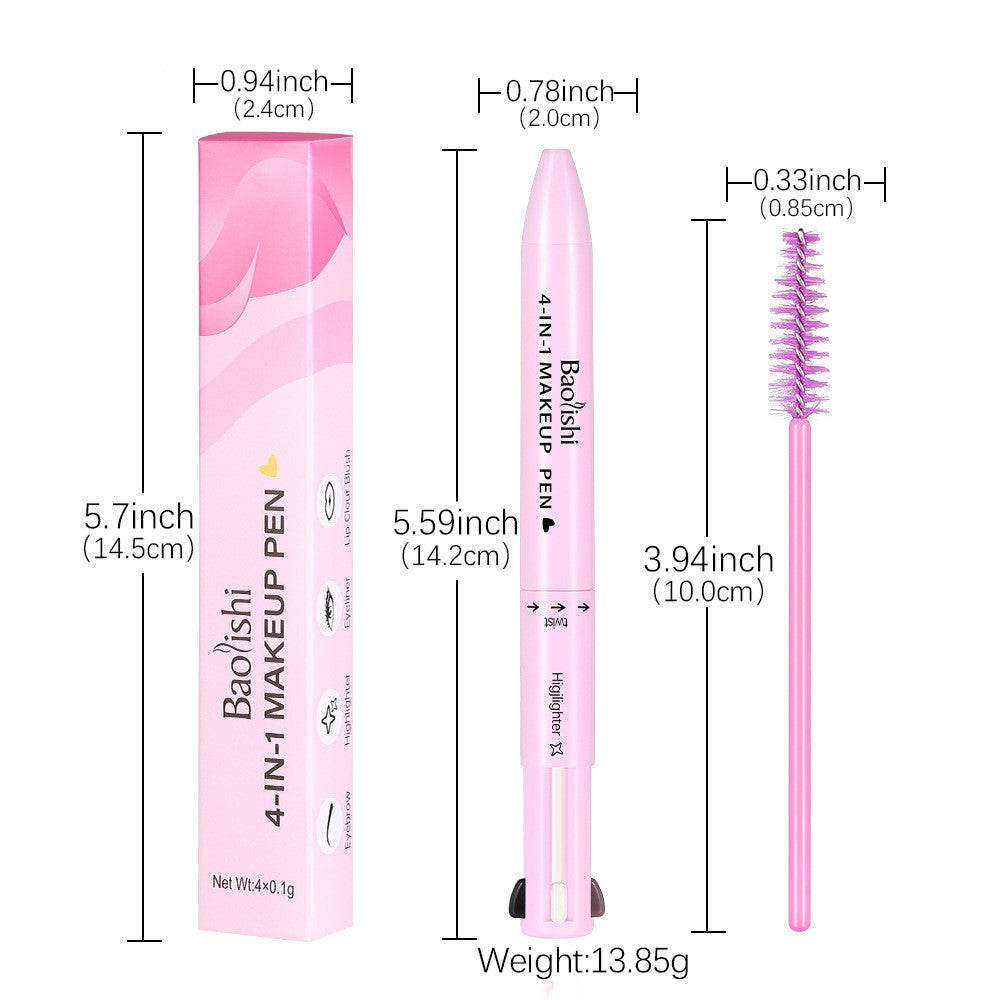 Versatile Four-in-one Makeup Multi-color Highlight Eyeliner Brush - Killer Products
