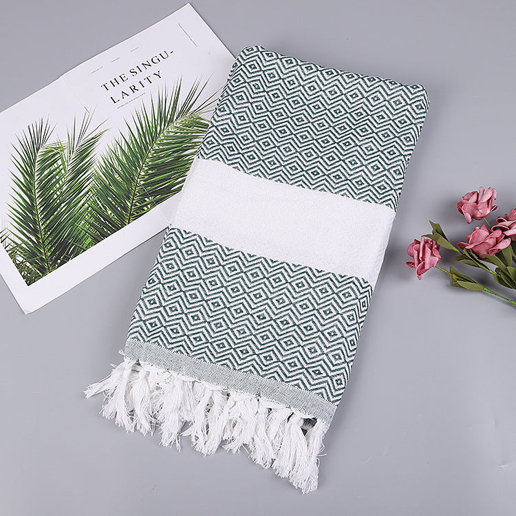 Luxurious Handmade Tassel Blanket Turkish Beach Towel – Vibrant Colors - Killer Products