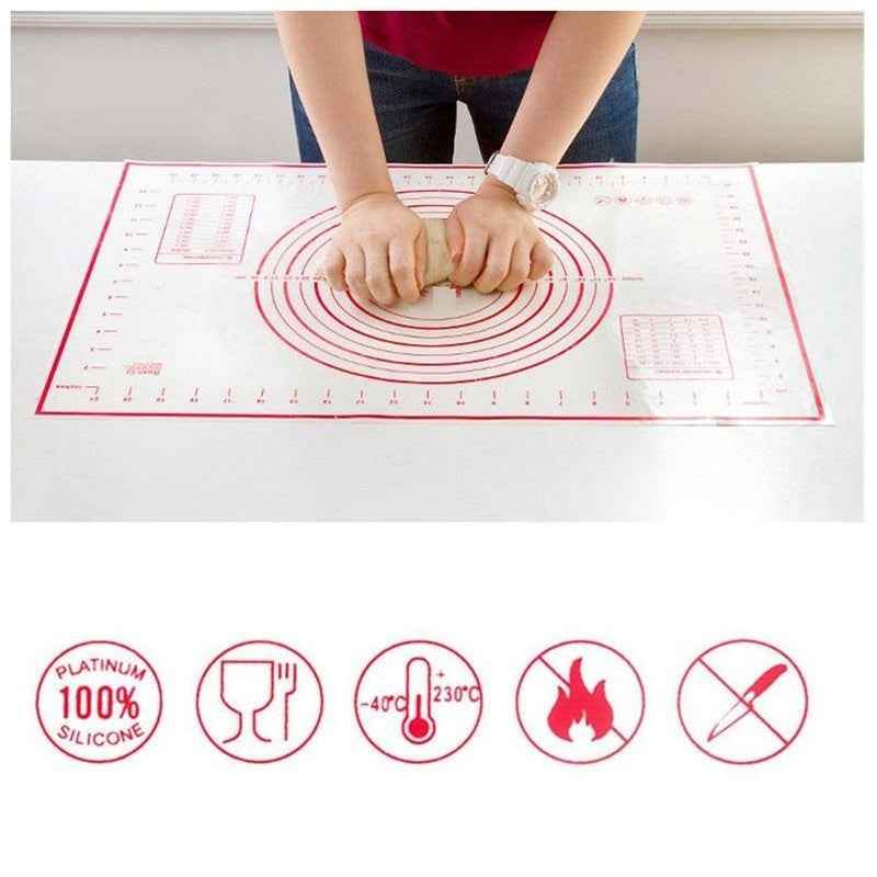 Large 40x60cm Silicone Baking Mat: Non-Stick, Easy Clean - Killer Products