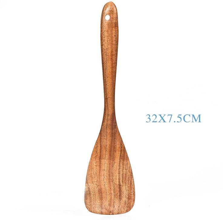 Teak Natural Wood Tableware: Versatile Kitchen Tool Sets Collection - Killer Products