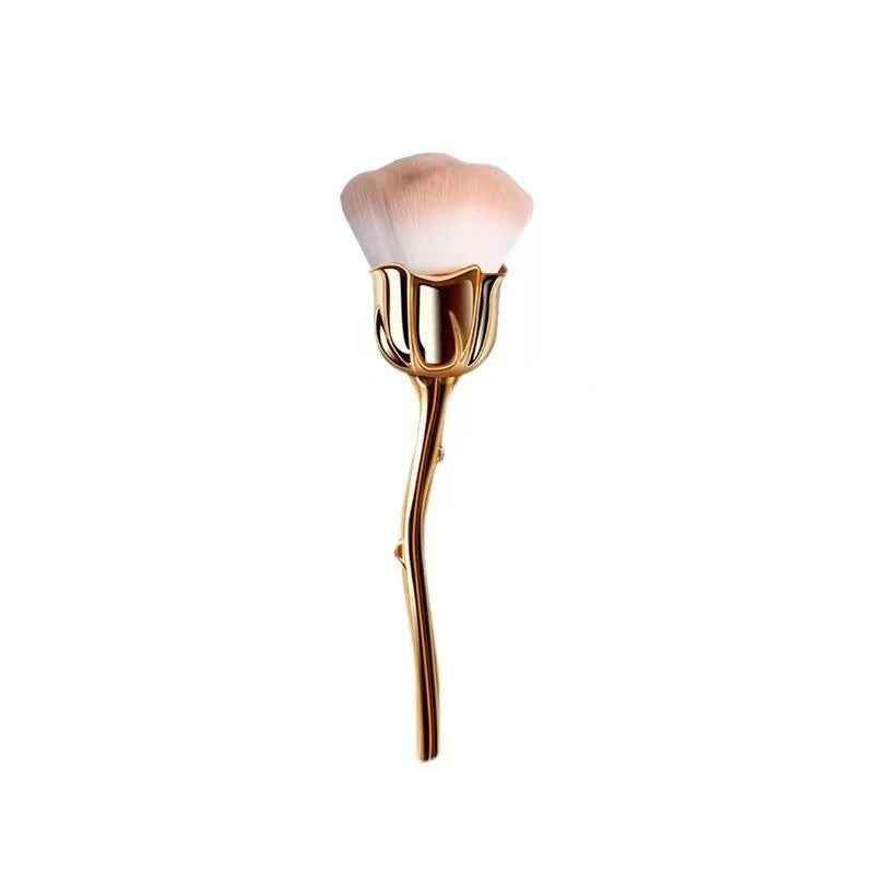 Luxurious Rose Face Powder Makeup Brush with Elegant Pink Handle - Killer Products