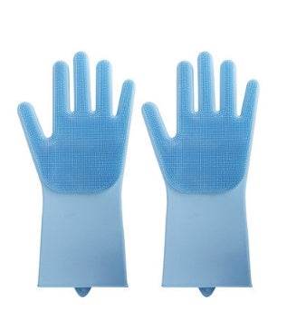 Silicone Heat-resistant Cleaning Brush Scrubbing Gloves for Kitchen Magic - Killer Products