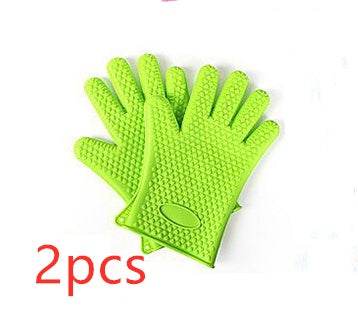 Heat Proof Food Grade Silicone Oven Mitts for BBQ Safety - Killer Products