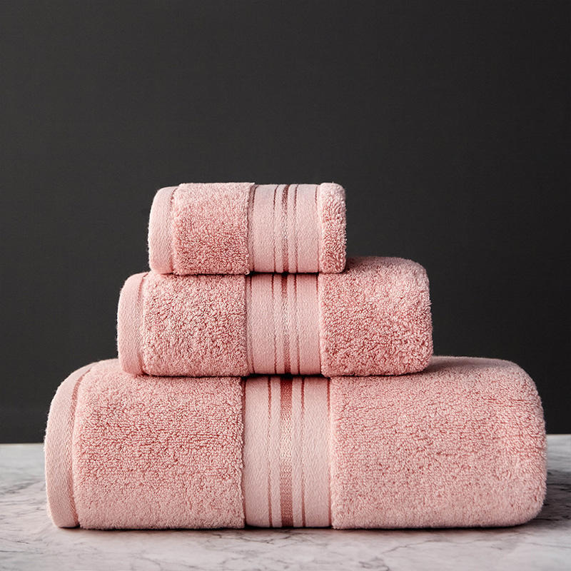 Luxury Pure Color Thick Cotton Bath Towel Set Collection - Killer Products