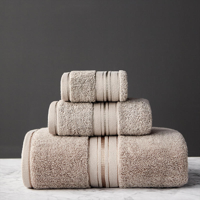 Luxury Pure Color Thick Cotton Bath Towel Set Collection - Killer Products