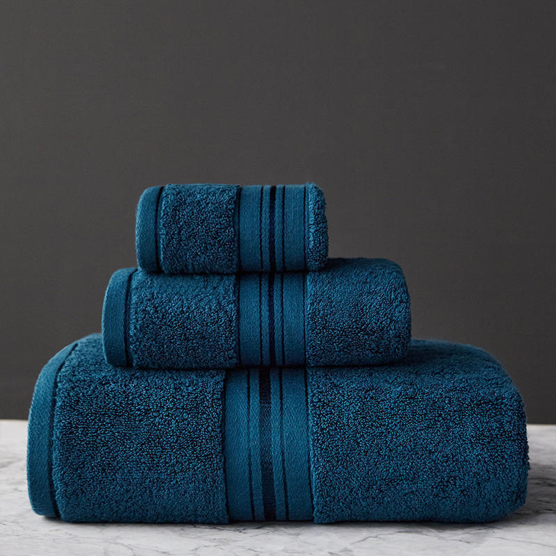 Luxury Pure Color Thick Cotton Bath Towel Set Collection - Killer Products