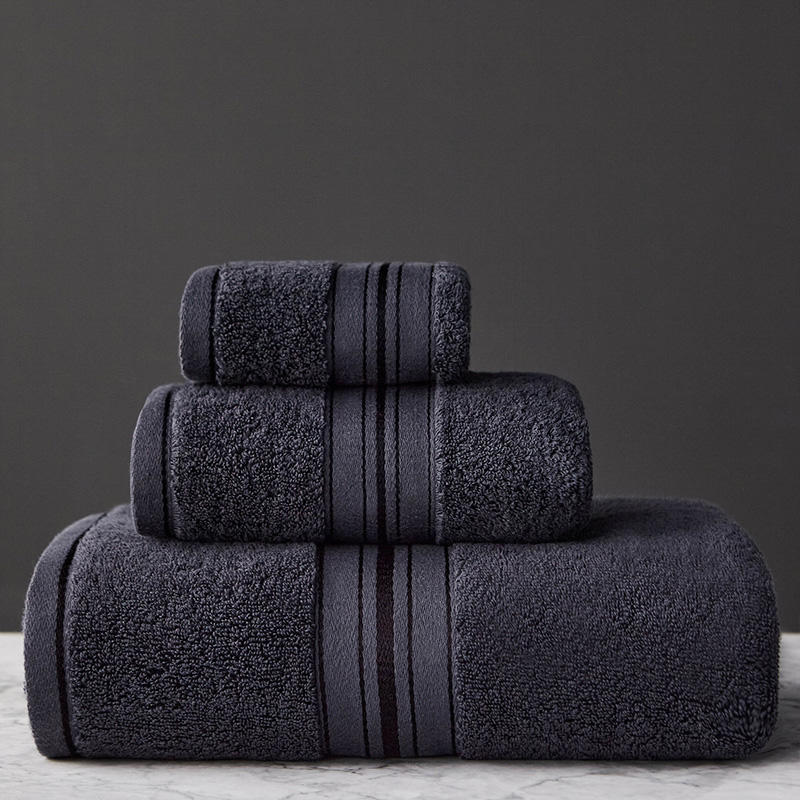 Luxury Pure Color Thick Cotton Bath Towel Set Collection - Killer Products