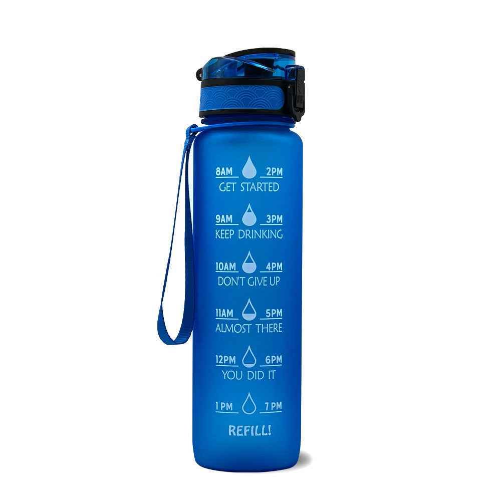 1L Tritan Time Marker Water Bottle - Leakproof Sports Fitness - Killer Products