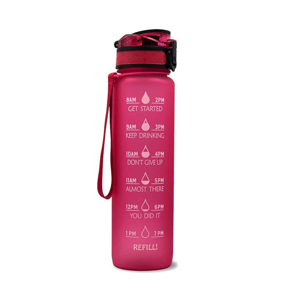 1L Tritan Time Marker Water Bottle - Leakproof Sports Fitness - Killer Products
