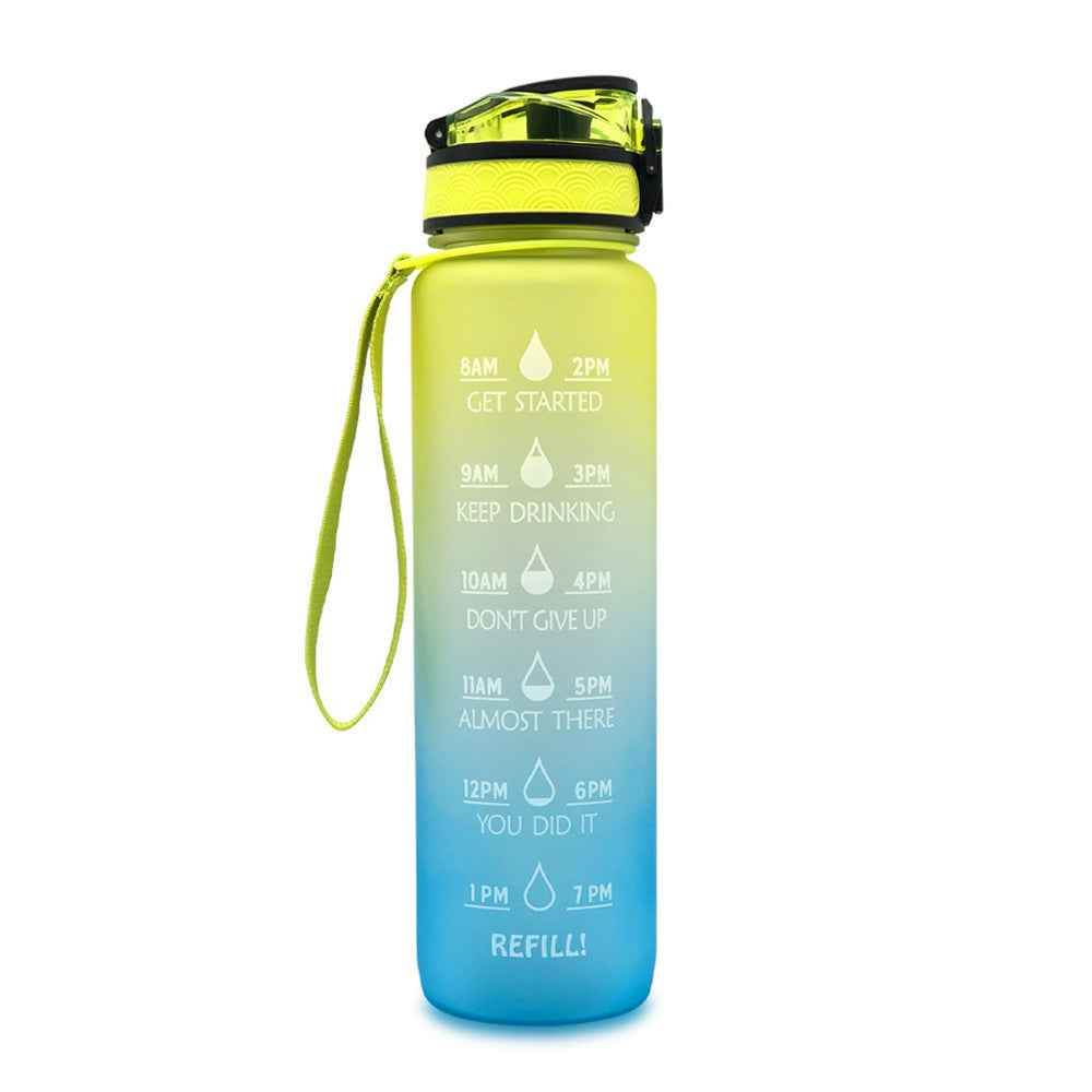 1L Tritan Time Marker Water Bottle - Leakproof Sports Fitness - Killer Products
