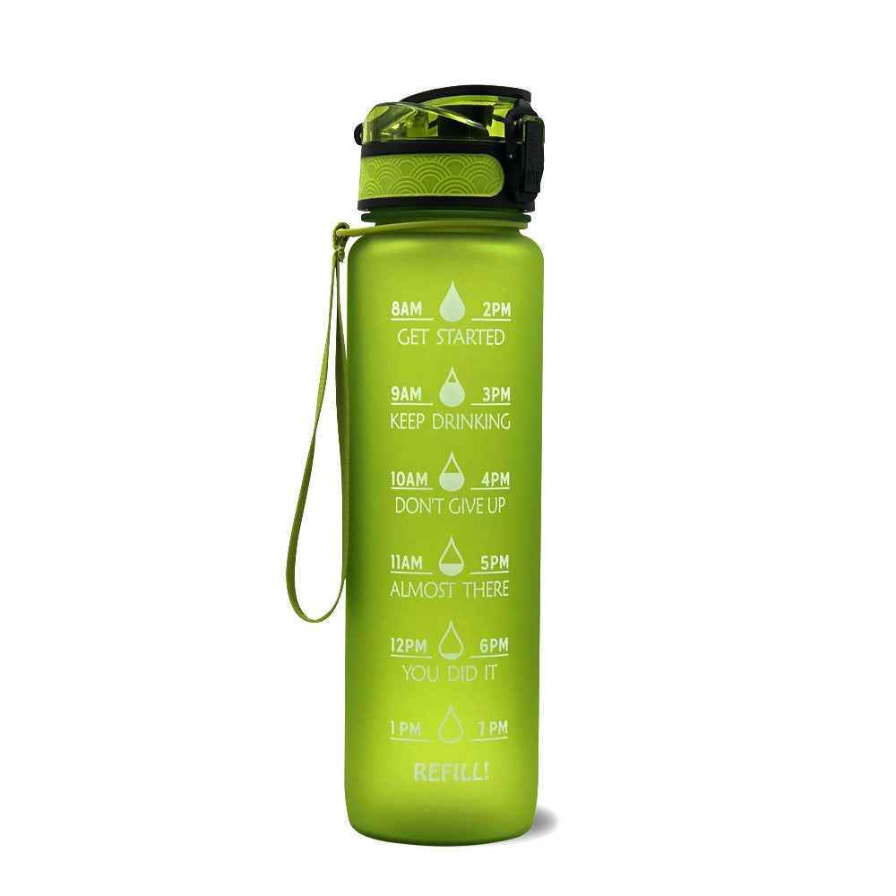 1L Tritan Time Marker Water Bottle - Leakproof Sports Fitness - Killer Products