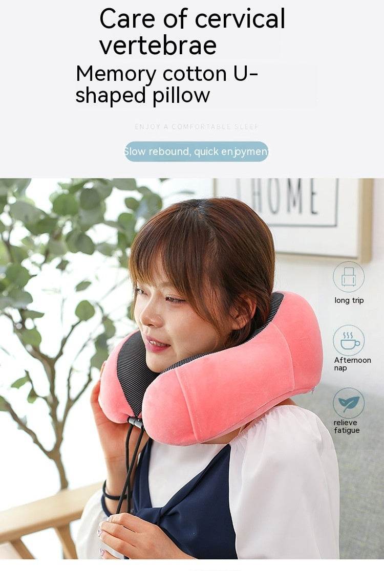 U-Shape Pillow Travel Pillow: Memory Foam Neck Relaxation Marvel - Killer Products