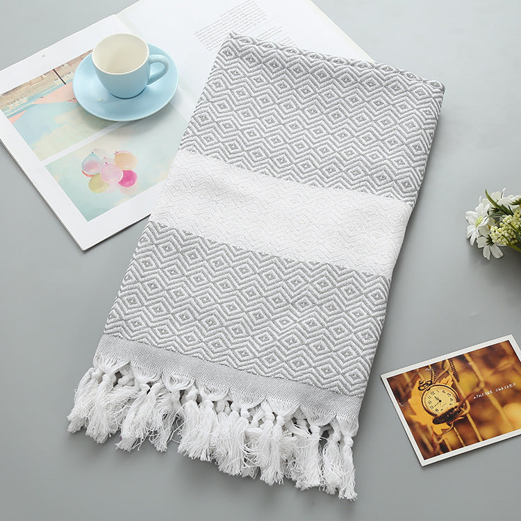 Luxurious Handmade Tassel Blanket Turkish Beach Towel – Vibrant Colors - Killer Products