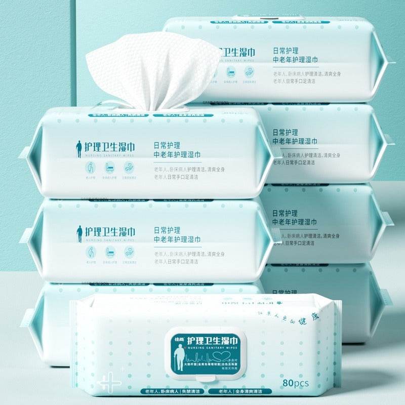 Elderly Care: 80 Wet Towels for Nursing Bed Rest Home - Killer Products