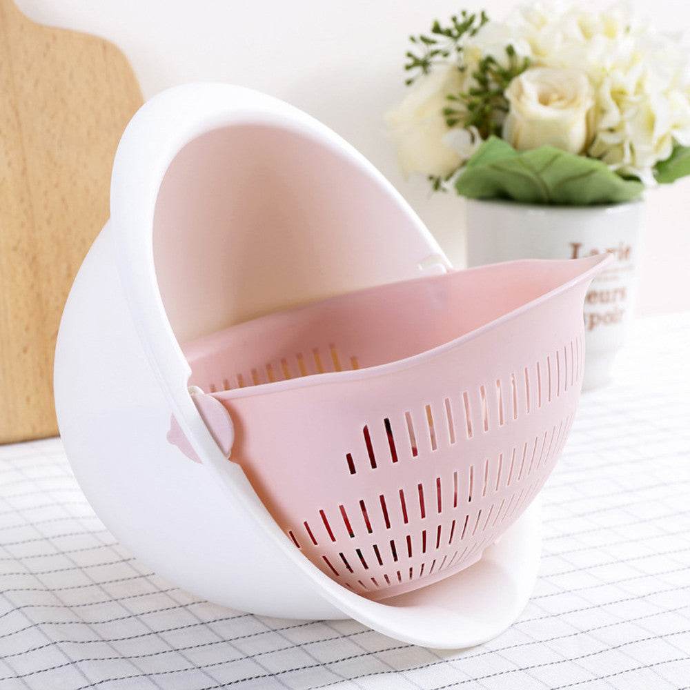 Portable Detachable Double-Layer Drain Basket for Fruit and Veggies - Killer Products