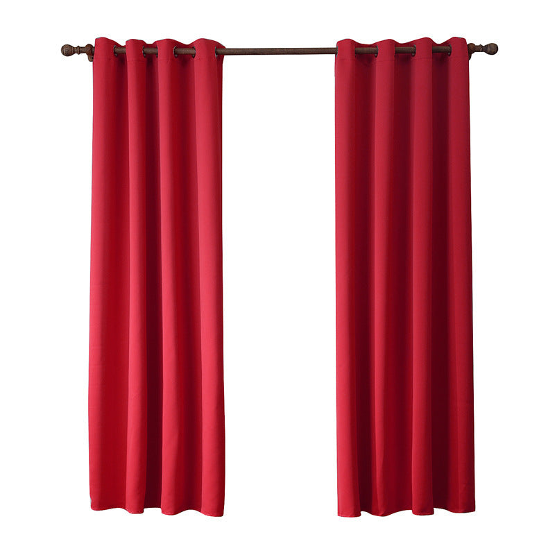 Luxurious Curtain Bedroom Shade Cloth Single Piece Red Elegance - Killer Products