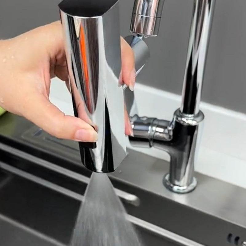 Splash-Proof Universal Rotating Kitchen Faucet Waterfall Nozzle Extension - Killer Products