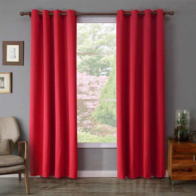 Luxurious Curtain Bedroom Shade Cloth Single Piece Red Elegance - Killer Products