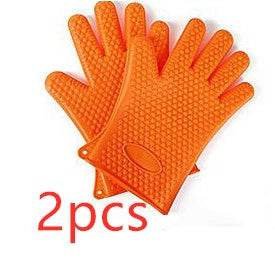Heat Proof Food Grade Silicone Oven Mitts for BBQ Safety - Killer Products