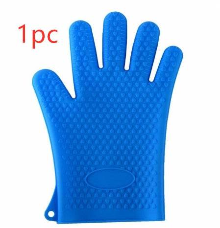 Heat Proof Food Grade Silicone Oven Mitts for BBQ Safety - Killer Products
