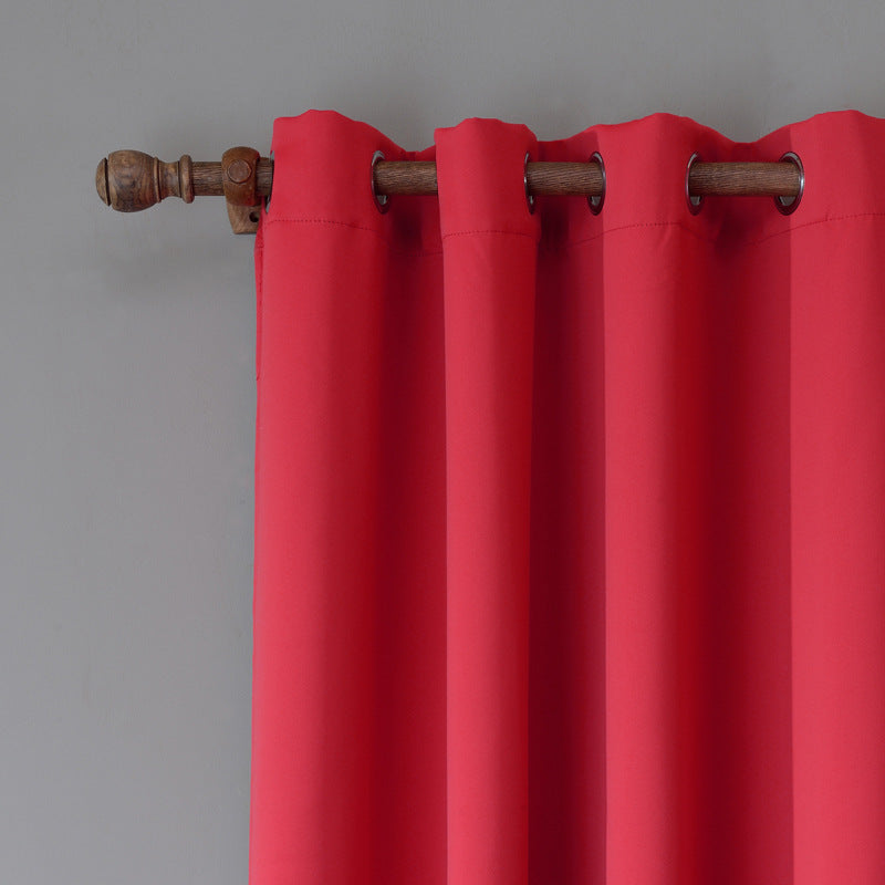 Luxurious Curtain Bedroom Shade Cloth Single Piece Red Elegance - Killer Products