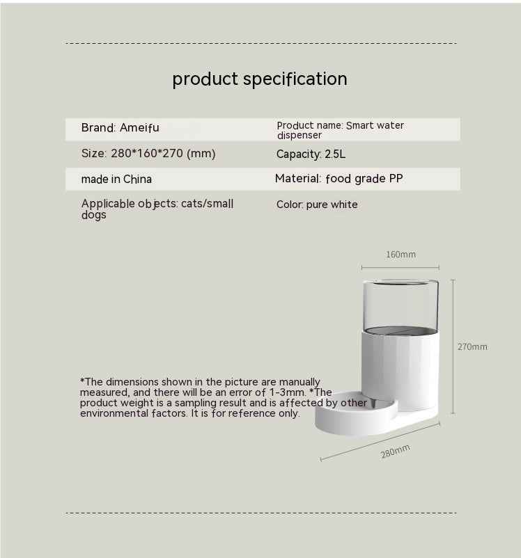 Hydrate & Nourish: Cat Water Fountain Automatic Pet Feeder - Killer Products