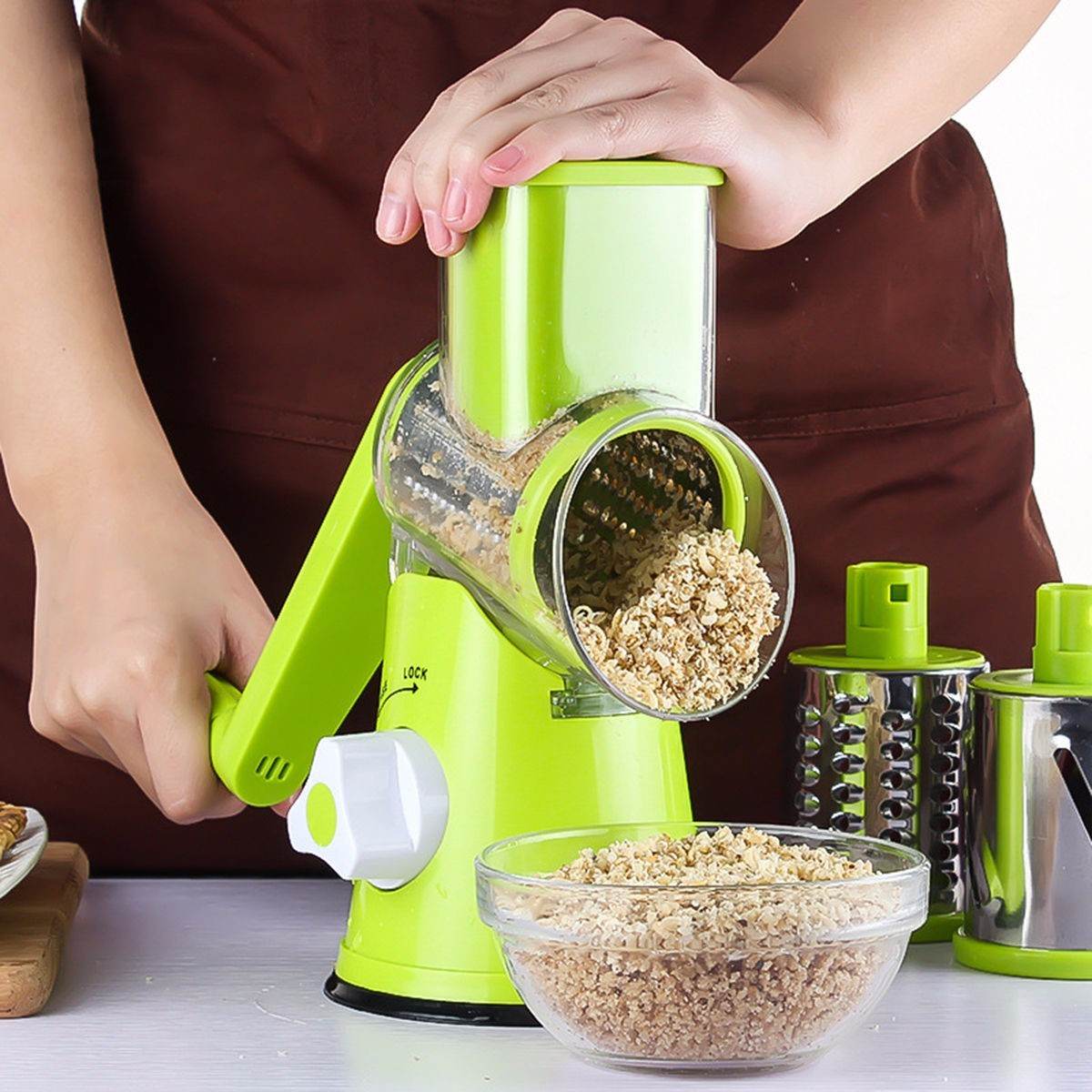 Vegetable Cutter Round Mandoline Slicer for Potato, Carrot, Cheese - Killer Products
