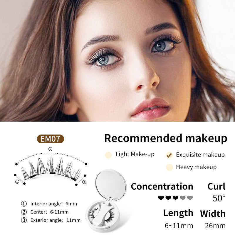 Magnetic False Eyelashes Kit: Glue-Free, Natural Look & Applicator - Killer Products