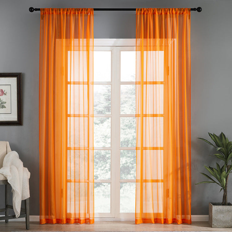 Modern And Simple Pure Color Cotton Linen Light Curtain - Killer Products