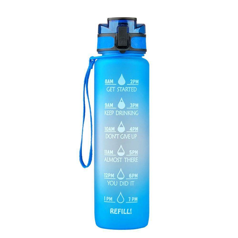 Transparent Flask Water Bottle 1000ml Kawaii BPA-Free Sports Infuser - Killer Products