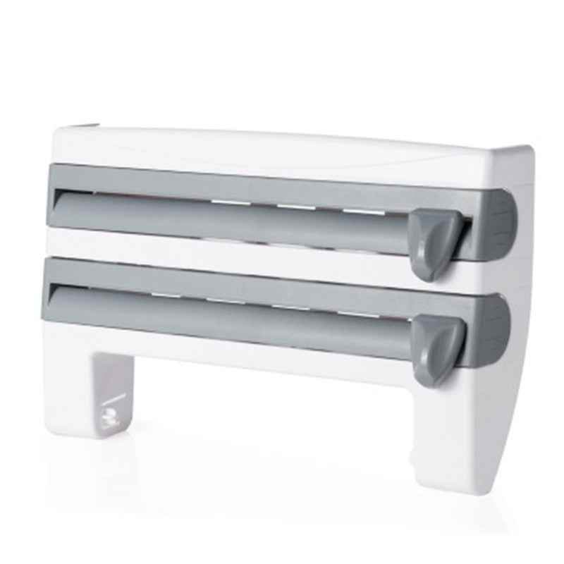 4-In-1 Kitchen Roll Holder Dispenser for Foil Film Wrap - Killer Products