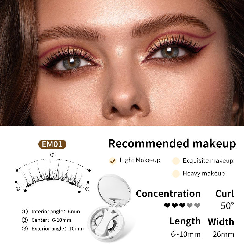 Magnetic False Eyelashes Kit: Glue-Free, Natural Look & Applicator - Killer Products