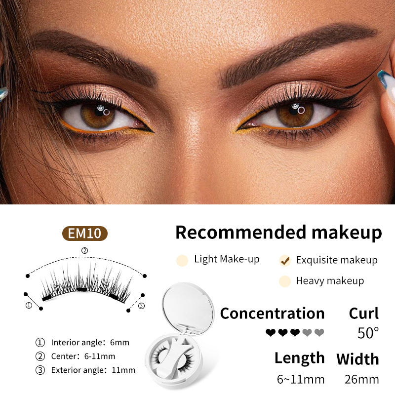 Magnetic False Eyelashes Kit: Glue-Free, Natural Look & Applicator - Killer Products