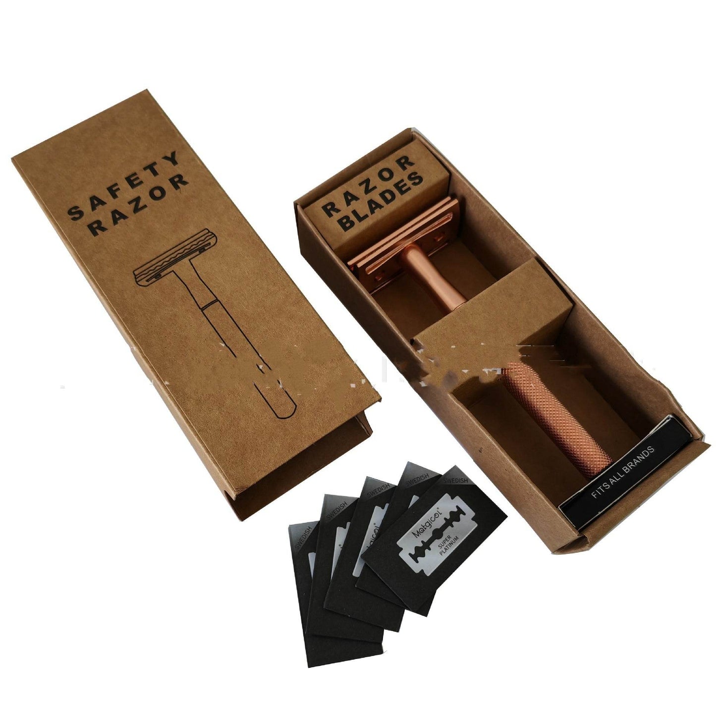 Timeless Men's Copper Manual Old-fashioned Shaver for Classic Grooming - Killer Products