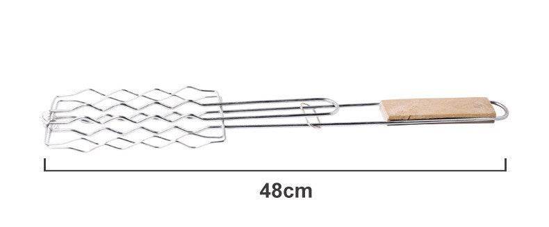 Ultimate Outdoor Grilling Accessories: Wooden Handle Barbecue Clip Set - Killer Products