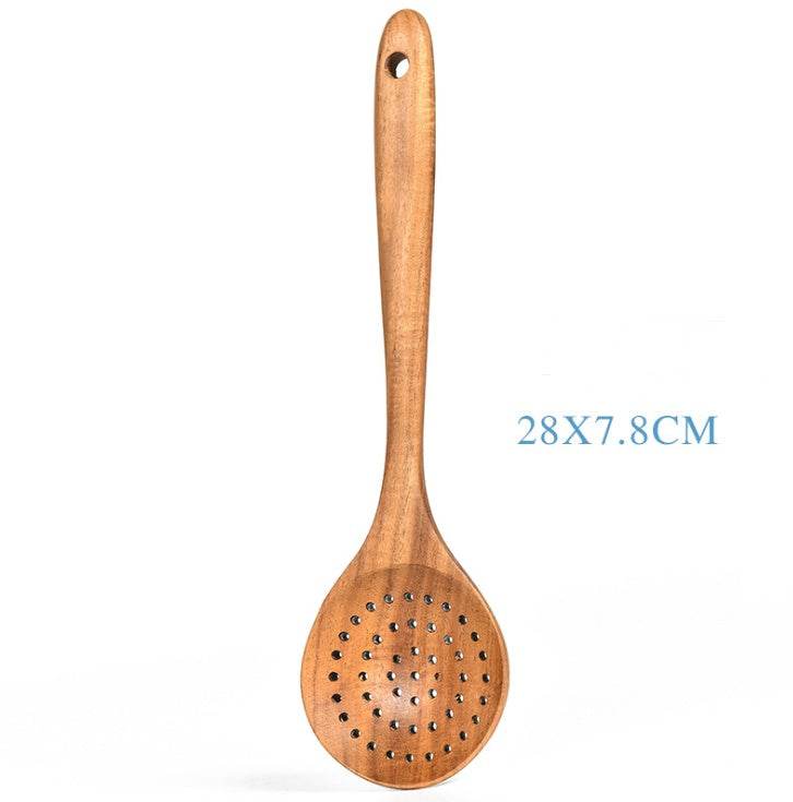 Teak Natural Wood Tableware: Versatile Kitchen Tool Sets Collection - Killer Products