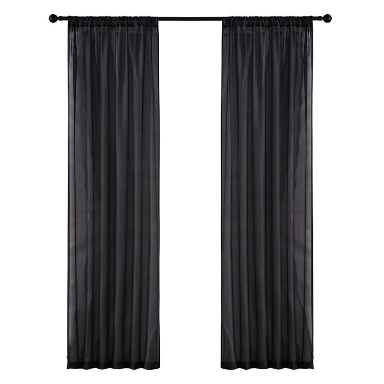 Modern And Simple Pure Color Cotton Linen Light Curtain - Killer Products