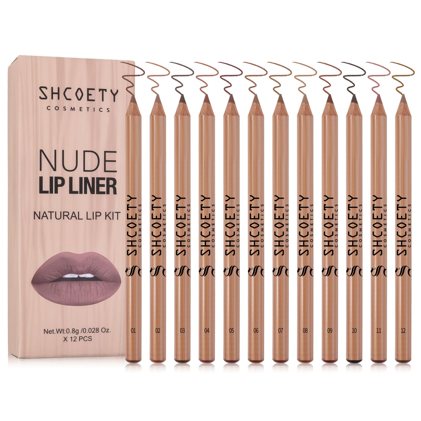Nude Long Lasting Fadeless Makeup: Log Matte Lipstick Liner Suit - Killer Products