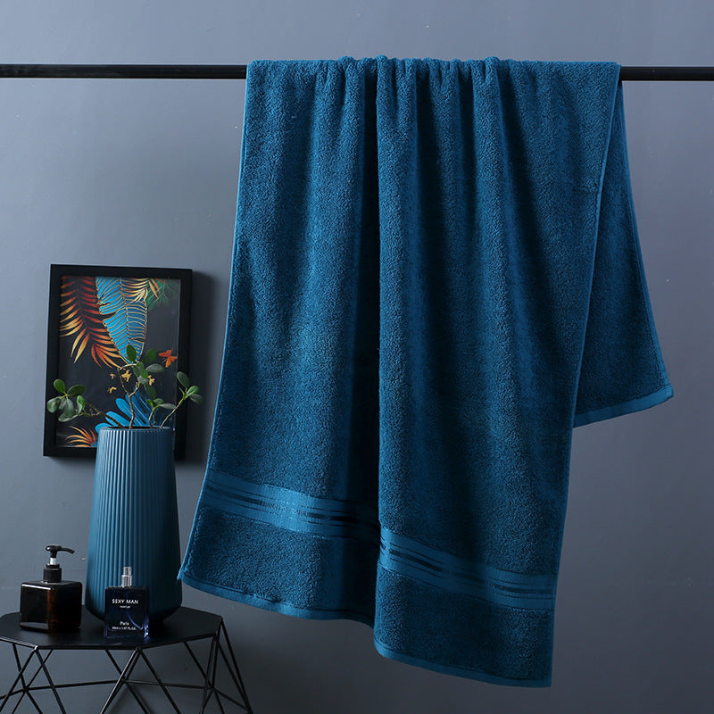 Luxury Pure Color Thick Cotton Bath Towel Set Collection - Killer Products