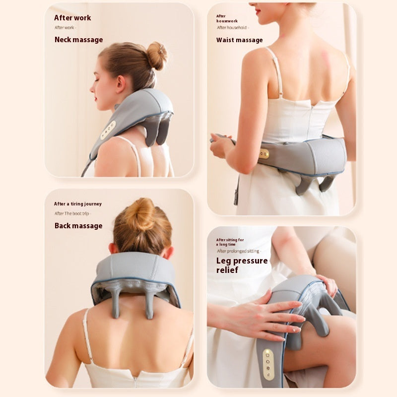 Neck Massager Dredge Kneading Hot Compress Multifunctional Magic - Killer Products