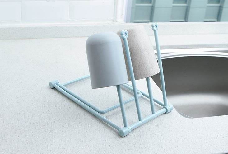 Foldable Dishcloth Shelf: Space-Saving Kitchen Accessories Gadget Organizer - Killer Products