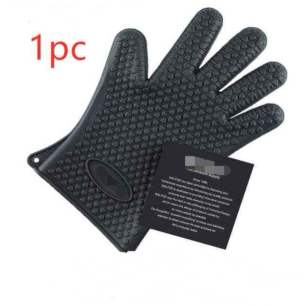 Heat Proof Food Grade Silicone Oven Mitts for BBQ Safety - Killer Products