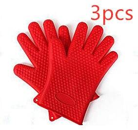 Heat Proof Food Grade Silicone Oven Mitts for BBQ Safety - Killer Products