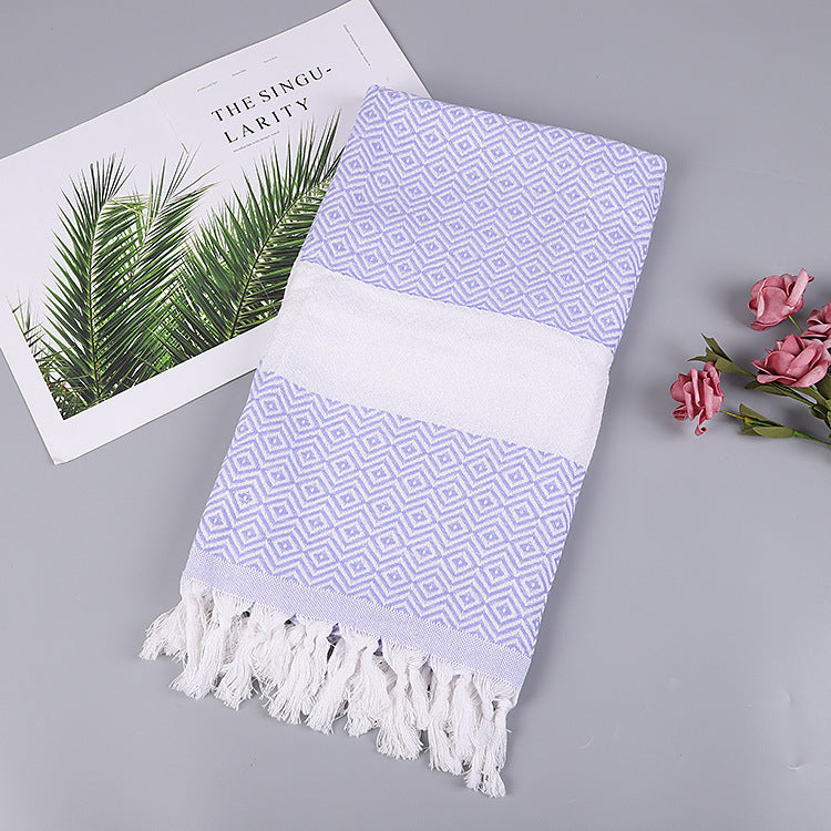 Luxurious Handmade Tassel Blanket Turkish Beach Towel – Vibrant Colors - Killer Products