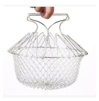 Stainless Steel Multi-function Foldable Deep Fry Cooking Basket - Killer Products