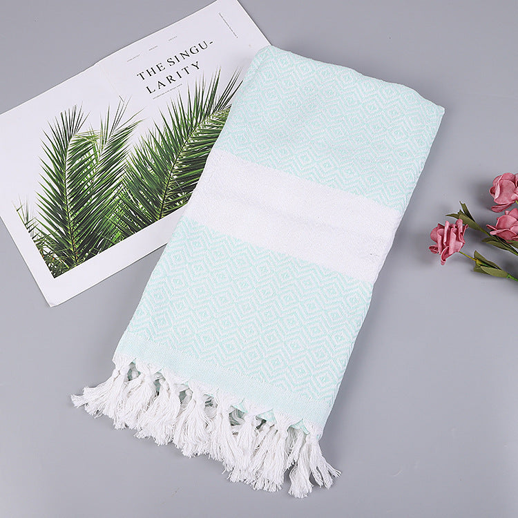 Luxurious Handmade Tassel Blanket Turkish Beach Towel – Vibrant Colors - Killer Products
