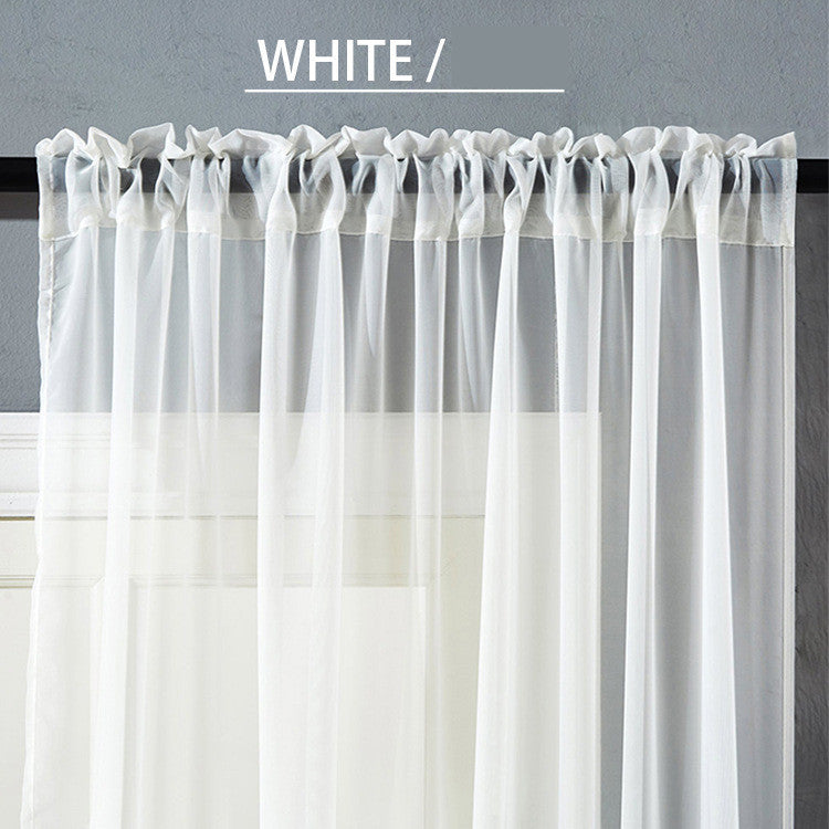 Modern And Simple Pure Color Cotton Linen Light Curtain - Killer Products