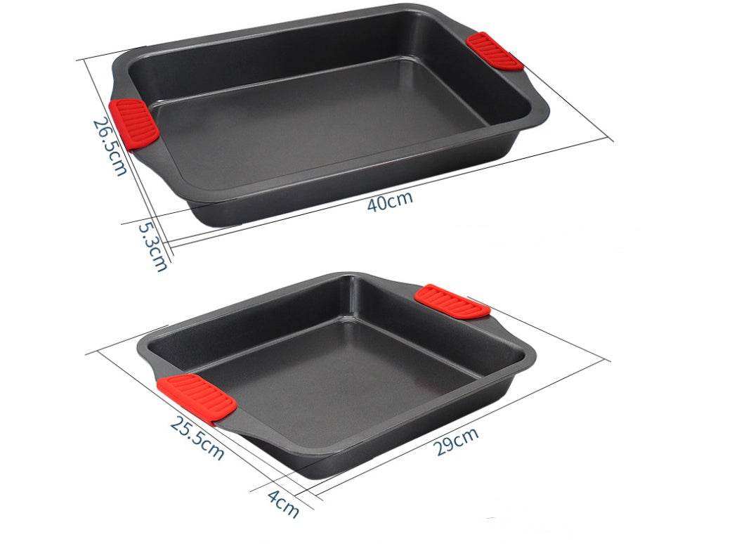 Silicone Binaural Baking Tray: Luxury Non-Stick Carbon Steel - Killer Products