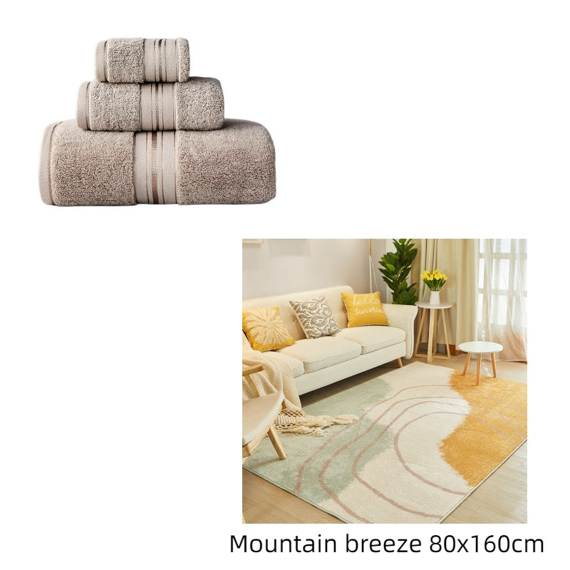 Luxury Pure Color Thick Cotton Bath Towel Set Collection - Killer Products