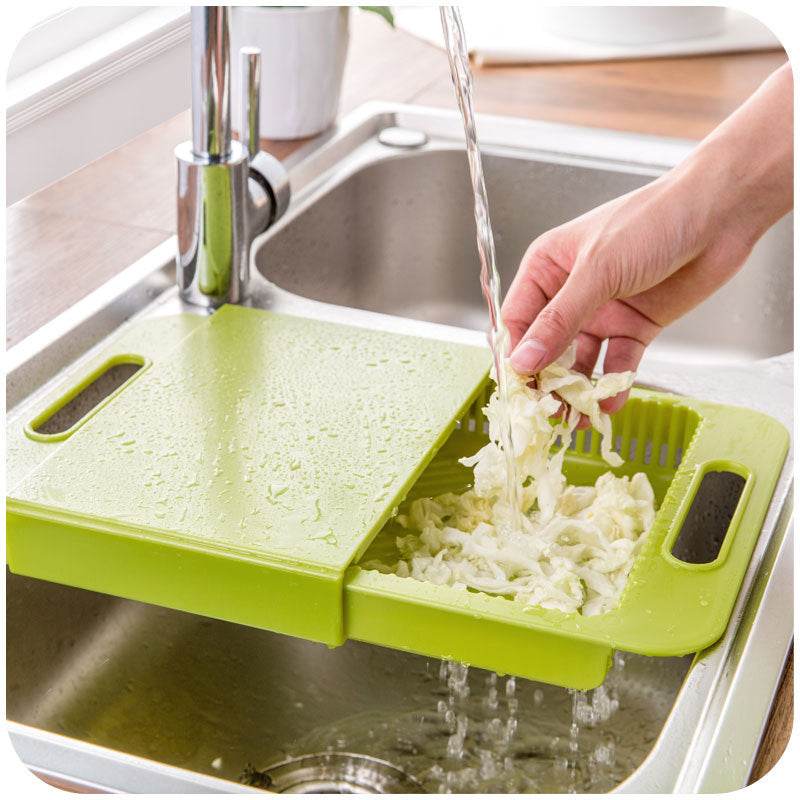 Multifunction Kitchen Chopping Blocks with Drain Basket Board - Killer Products